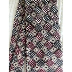 Pierre Cardin Black and Maroon Geometric Silk Tie